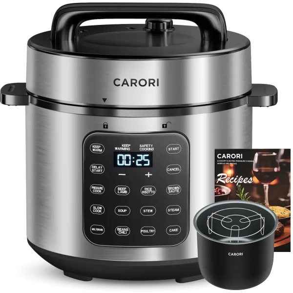 9-in-1 Programmable Electric Pressure Cooker – 6 Qt Multi-Cooker