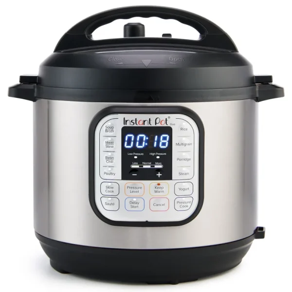 Instant Pot Duo 6-Quart 7-in-1 Electric Pressure Cooker – Slow Cooker, Rice Cooker, Steamer with Easy-Release Steam Switch